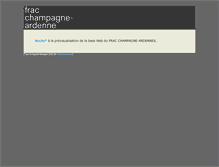Tablet Screenshot of frac-champagneardenne.videomuseum.fr